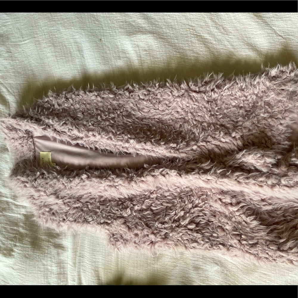 Purple faux fur